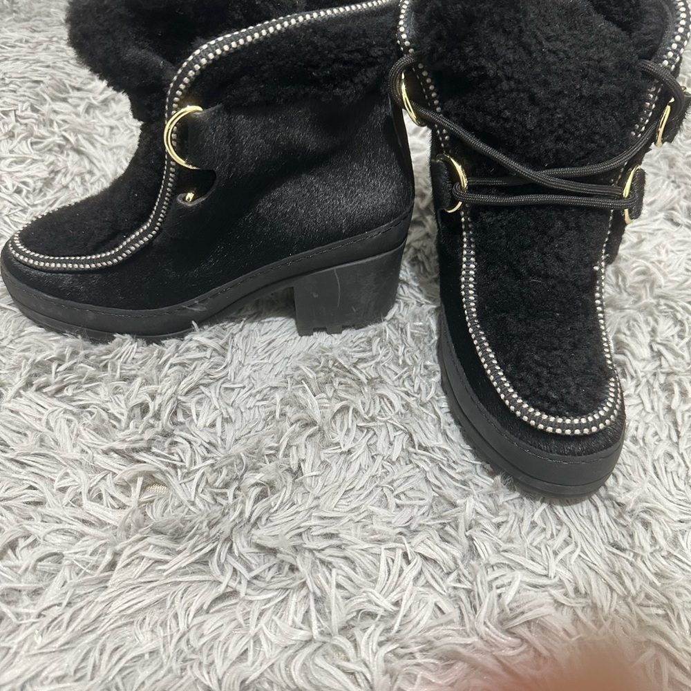 Tory Burch Pony Hair & Fur Bootie